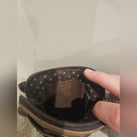 Chala Phone / Crossbody Handbag Faux Leather w / Adjustable Strap Dog Paw Print - Picture 7 of 12